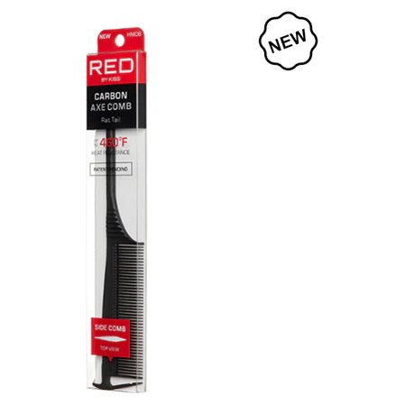 Red by Kiss Carbon Axe Pin/Rat Tail Side Comb - Image 4