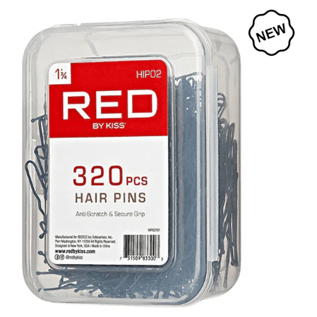 Red By Kiss Hair Pins 1 3/4 320 Pcs Black