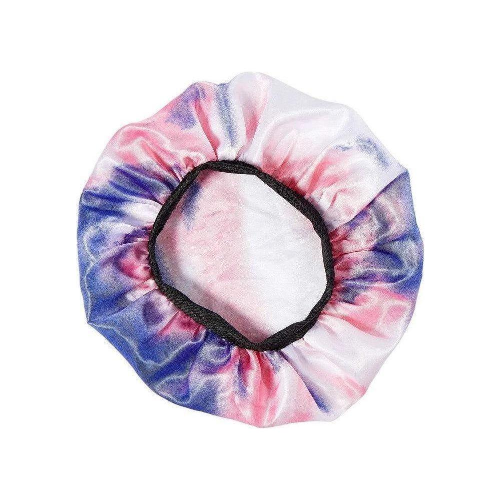 Red By Kiss Kids Satin Bonnet - Tie Dye Pink/Purple - Image 4