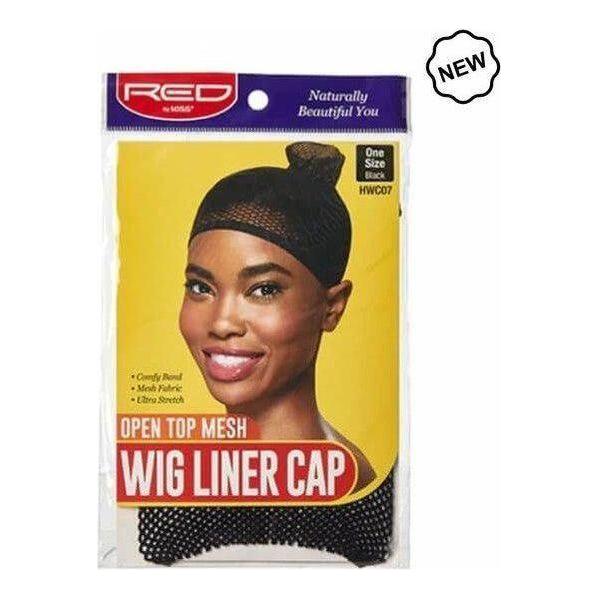 Red By Kiss Open Top Mesh Wig Liner Cap Black - Image 2