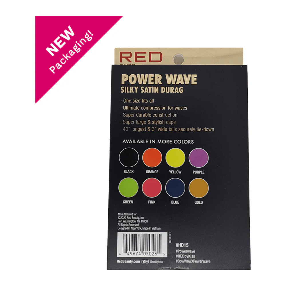 Red By Kiss Power Wave Silky Satin Durag _ Superior Fabric - Image 15