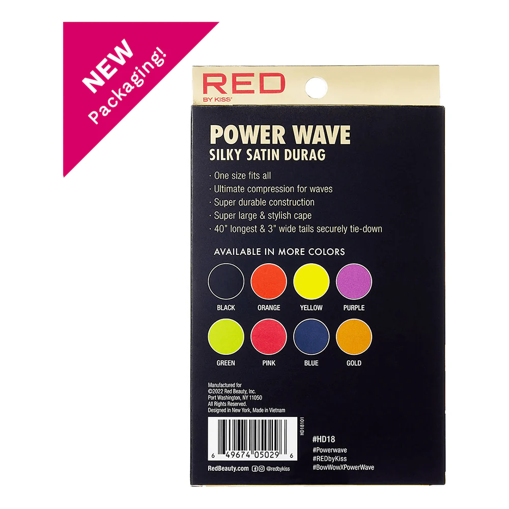 Red By Kiss Power Wave Silky Satin Durag _ Superior Fabric - Image 24