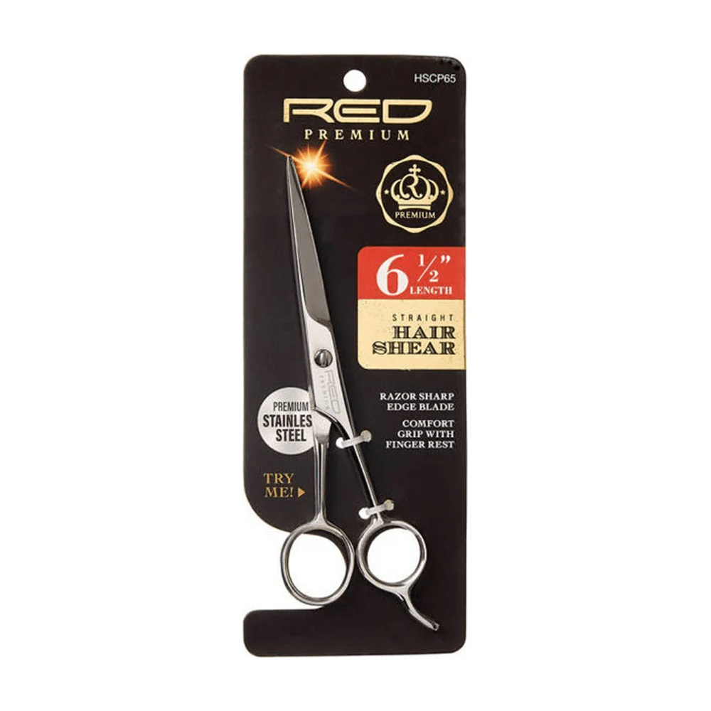 Red By Kiss Premium Straight Hair Shear 6 1/2" Stainless Steel