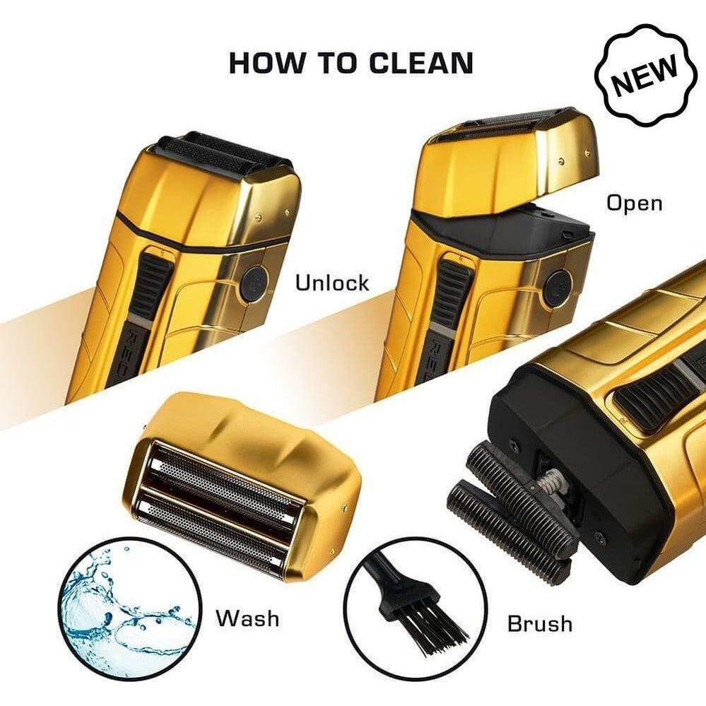 Red By Kiss Professional Cordless Shaver Matt Gold - Image 4