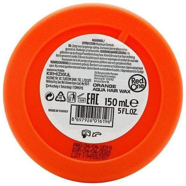 RED ONE Aqua Hair Gel Wax  Orange 150ml - Image 5