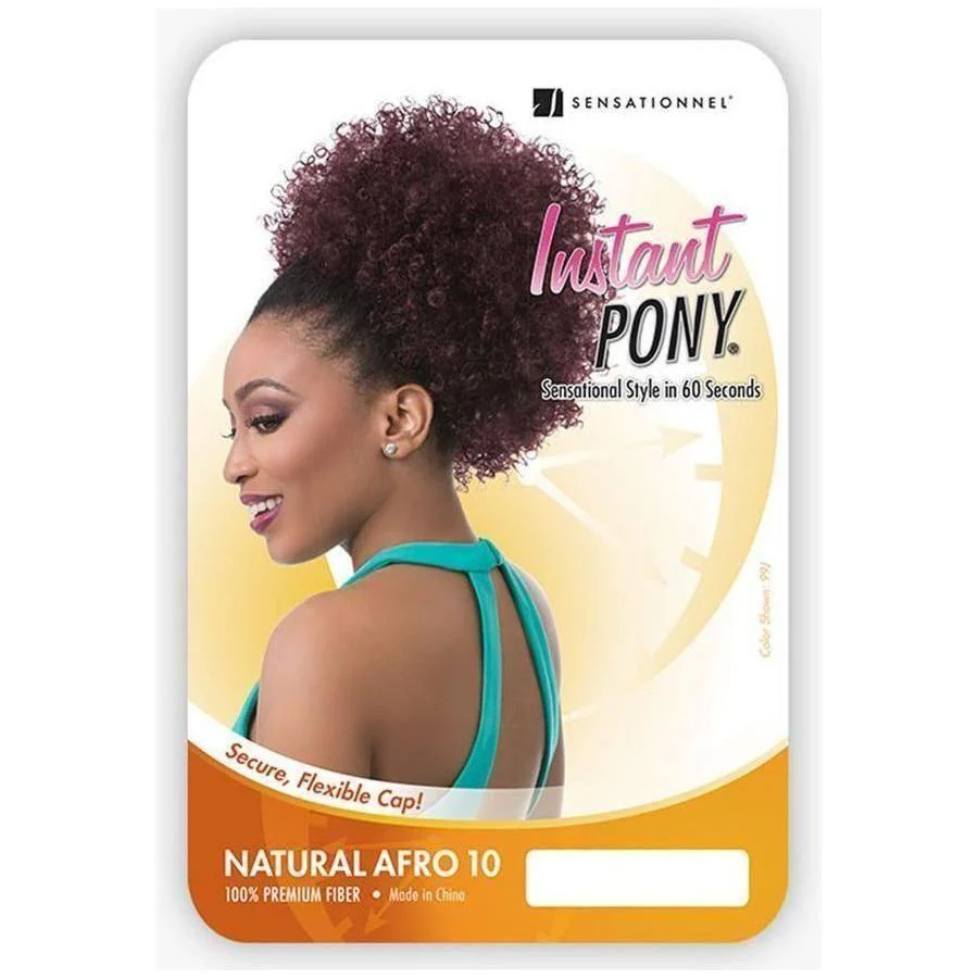 Instant Pony Natural Afro 10" - Synthetic Premium Hair - Image 3