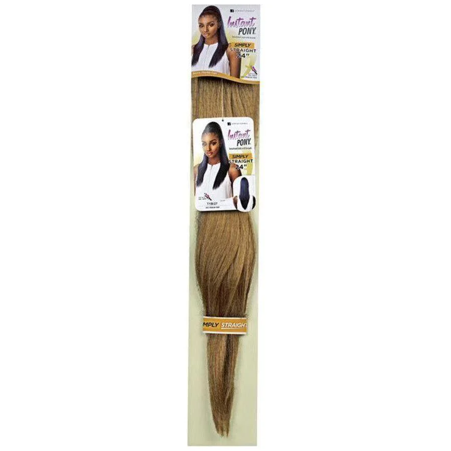 Instant Pony Simply Straight 24" Synthetic Hair - T1B/613 - Image 2