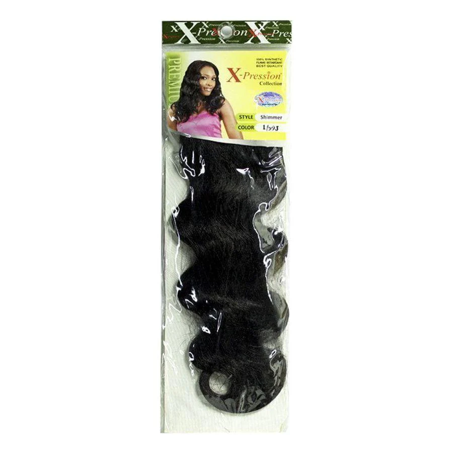 X-Pression Weave-on Shimmer 16 1/2" Synthetic Hair - Image 2