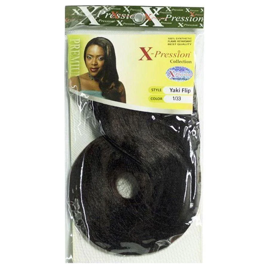 X-Pression Weave-on Yaki Flip 16" Synthetic Hair - Image 2