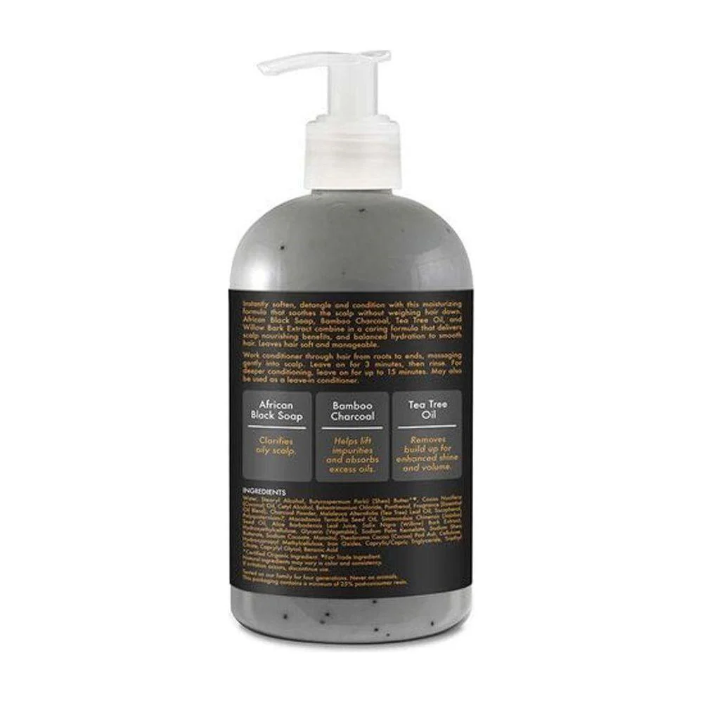 Shea Moisture African Black Soap Bamboo Charcoal Conditioner 384ml - Image 2