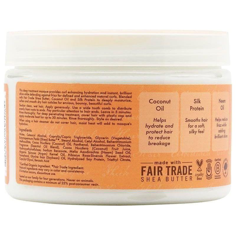 SHEA MOISTURE COCONUT & HIBISCUS CURL & SHINE HAIR MASQUE 340g - Image 3
