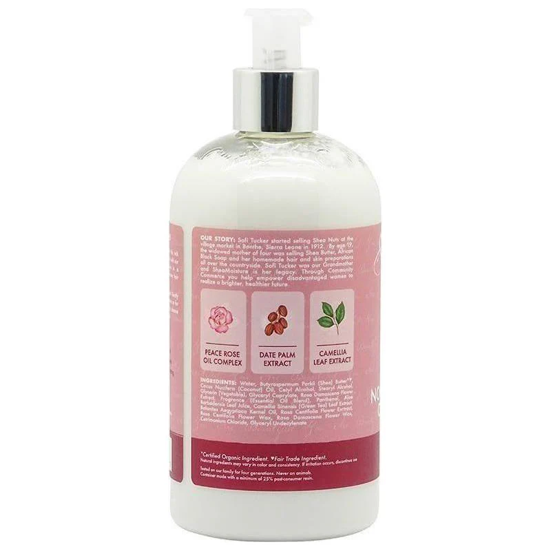 Shea Moisture Peace Rose Oil Complex Nourish & Silken Conditioner 384ml - Image 2