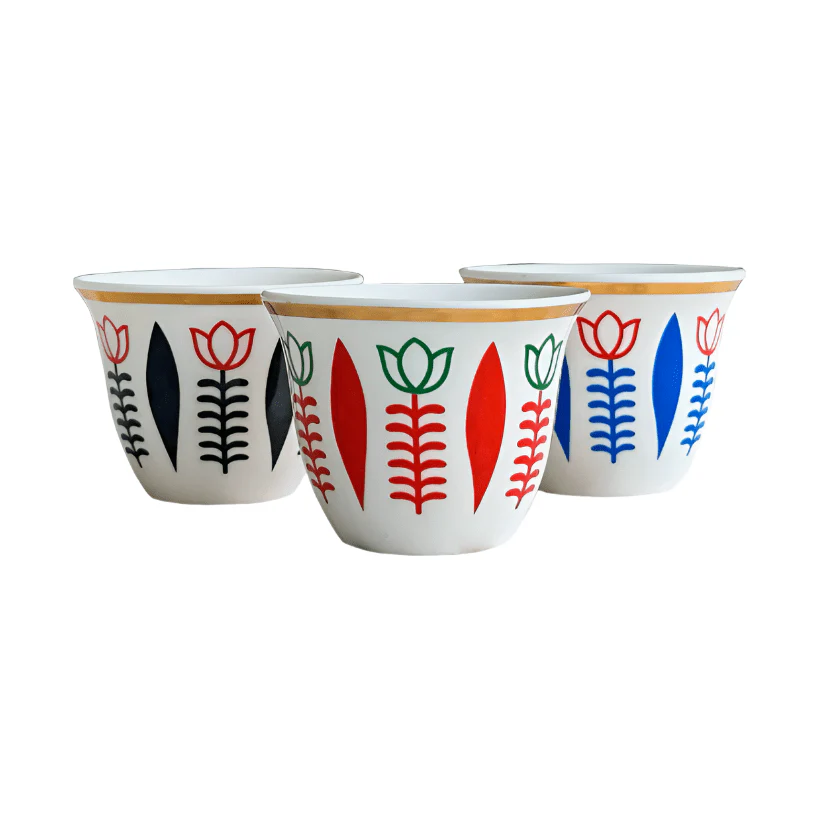 Shewhat 12pcs wave cup 90ml cawa blue/red/green