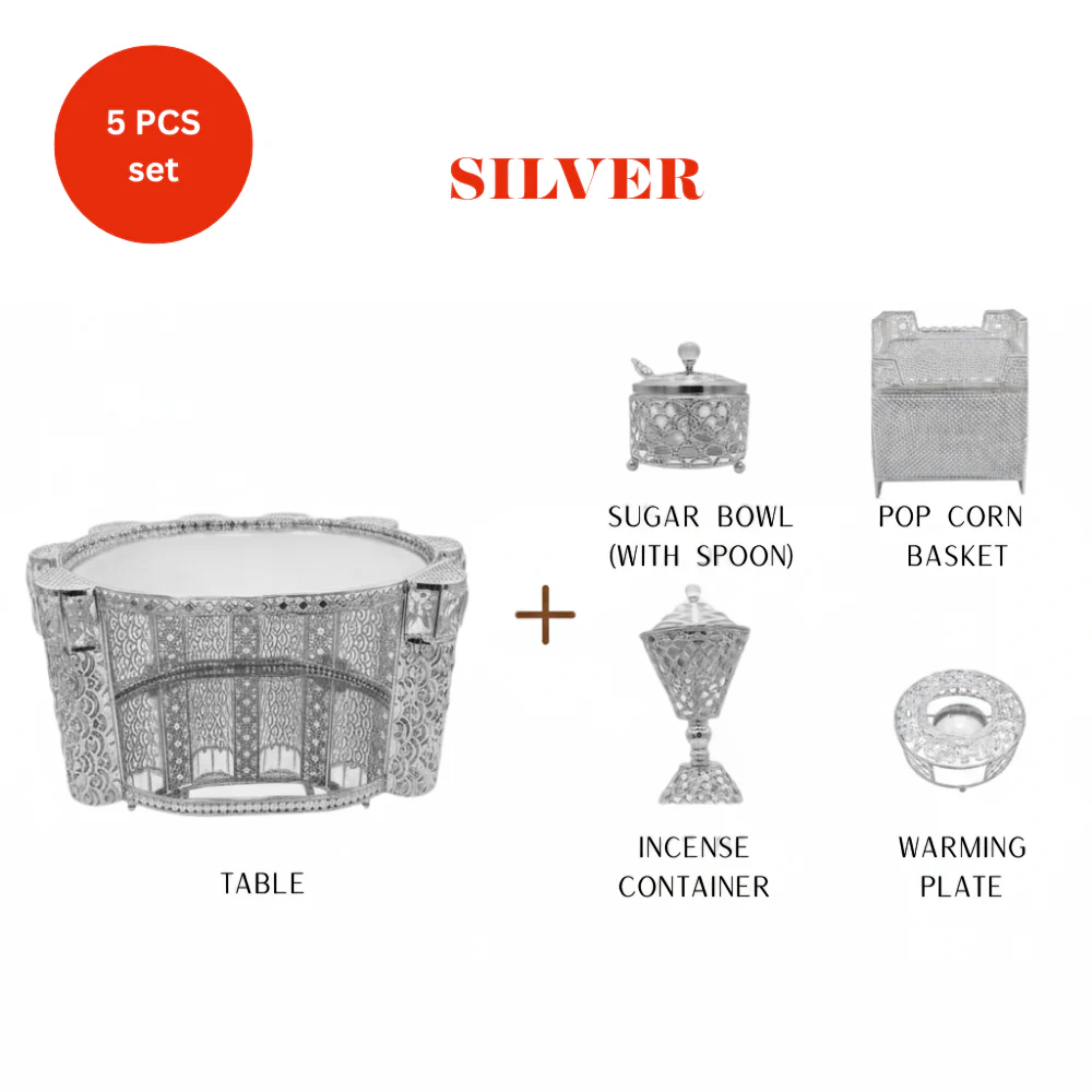 Shewhat 5pcs Rekebot Set Oval 1 (Gold & Silver) - Image 3