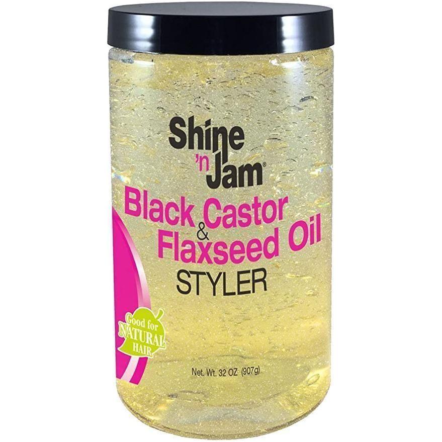 Shine-n-Jam Black Castor & Flaxseed Oil Gel - Image 5