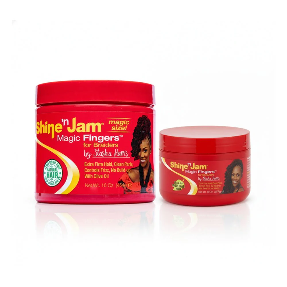 Shine-n-Jam - Magic Fingers Gel for Braids 8/16 OZ