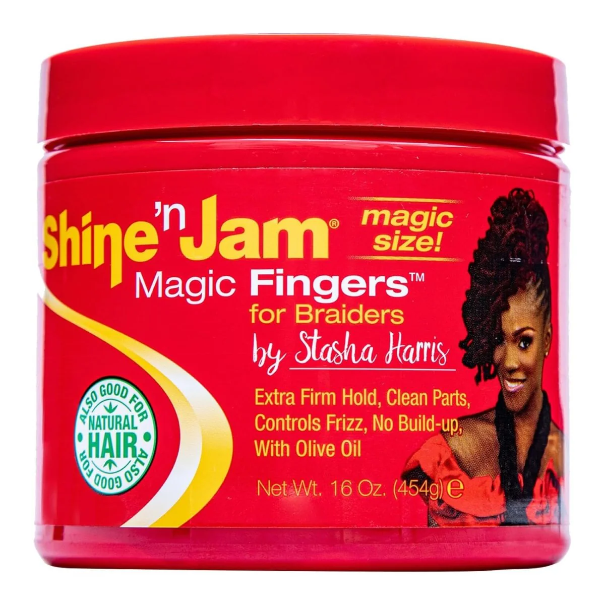 Shine-n-Jam - Magic Fingers Gel for Braids 8/16 OZ - Image 3