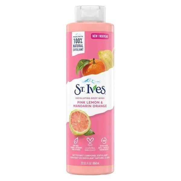 St.Ives Exfoliating Body Wash Pink Lemon & Mandarin Orange 22 Oz