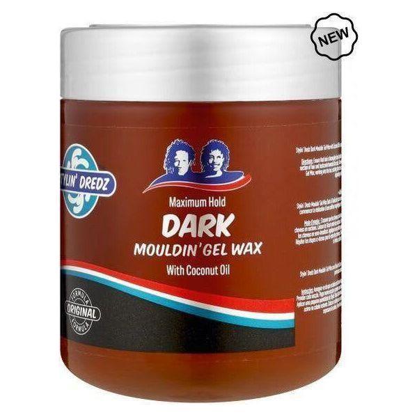 Stylin Dredz Maximum Hold Dark Mouldin' Gel Wax With Coconut Oil 500 ml