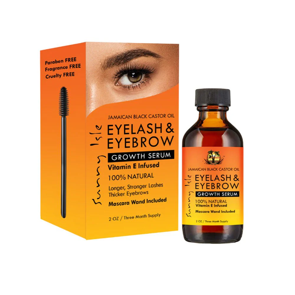 Sunny Isle Jamaican Black Castor Oil Eyelash & Eyebrow Growth Serum 2oz