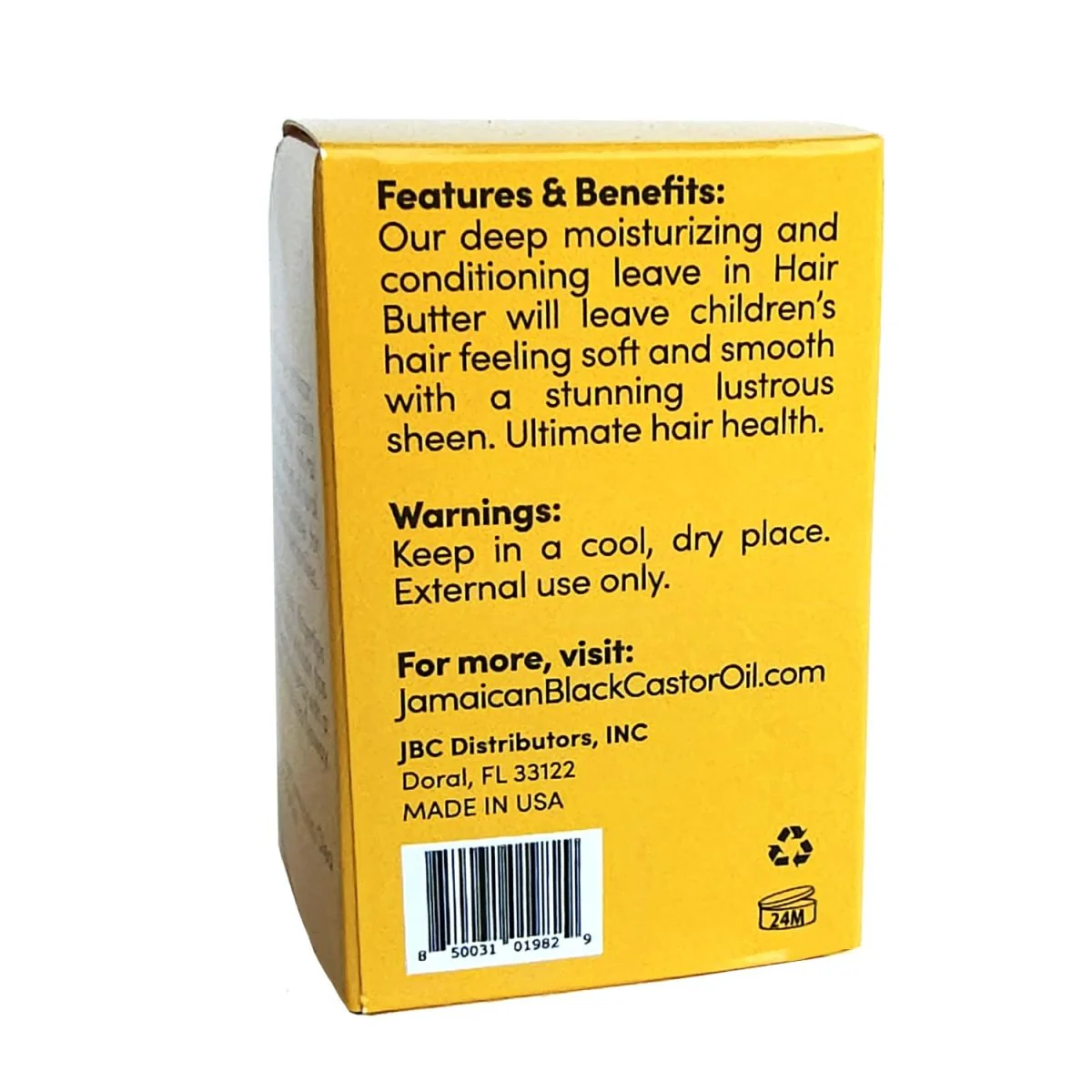 Sunny Isle Kids Care Extreme Hydrating Finishing Hair Butter 4oz - Image 3