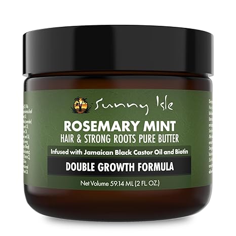 Sunny Isle Rosemary Mint Hair and Strong Roots Butter (2oz/4oz/8oz) - Image 2