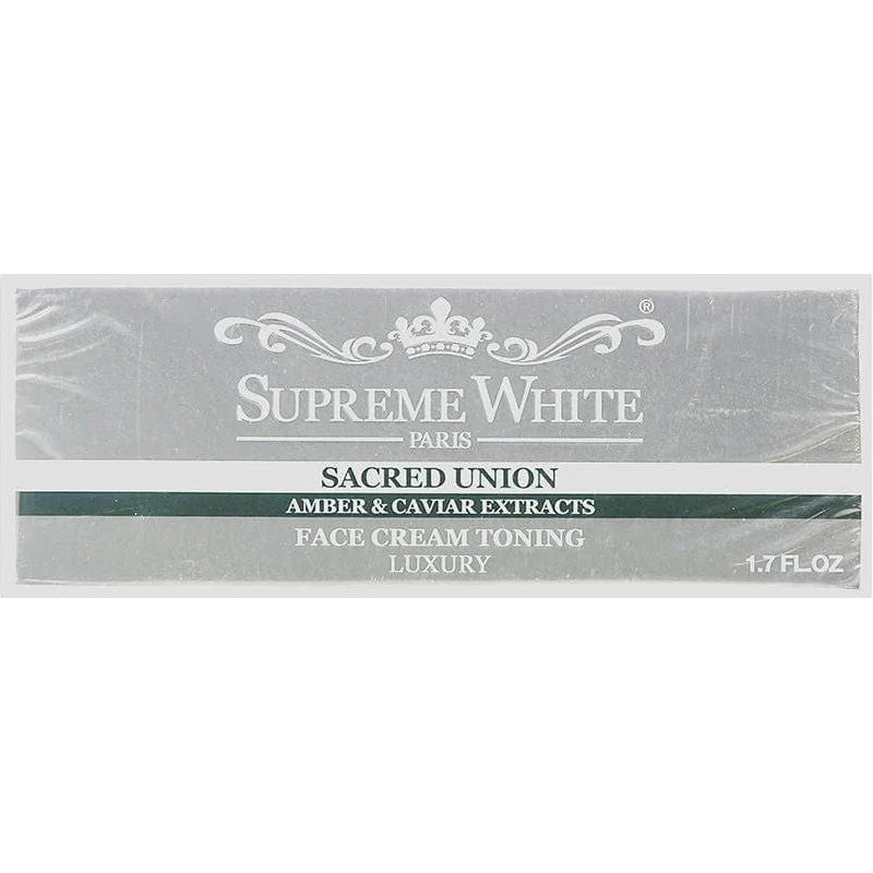 Supreme White Sacred Union Amber & Caviar Extracts Face Cream Toning 50ml
