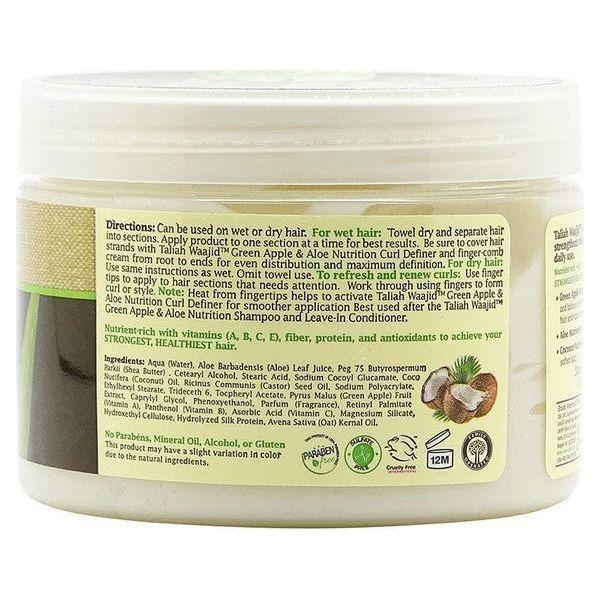 Taliah Waajid Green Apple & Aloe with Coconut Nutrition Curl Definer 355ml - Image 3