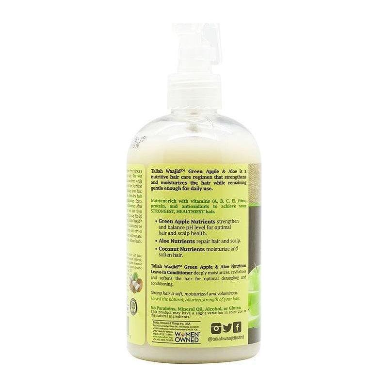 Taliah Waajid Green Apple & Aloe with Coconut Nutrition Leave-in Conditioner 355ml - Image 2