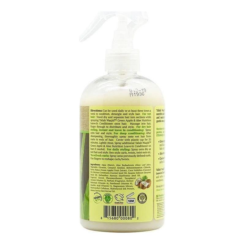 Taliah Waajid Green Apple & Aloe with Coconut Nutrition Leave-in Conditioner 355ml - Image 3