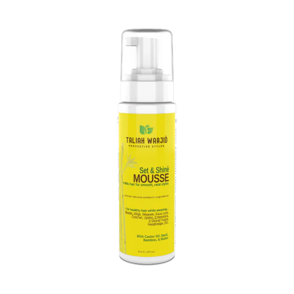 Taliah Waajid Protective Styles Set And Shine Mousse 8 oz