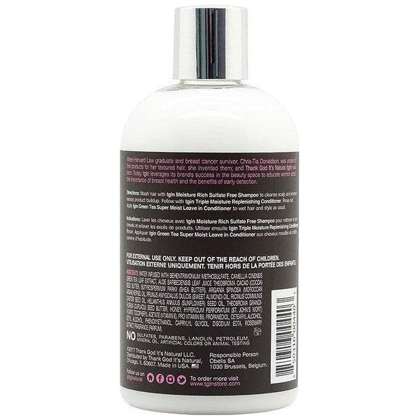 TGIN Green Tea Super Moist Leave-In Conditioner with Green + Argan Oil 384ml - Image 2