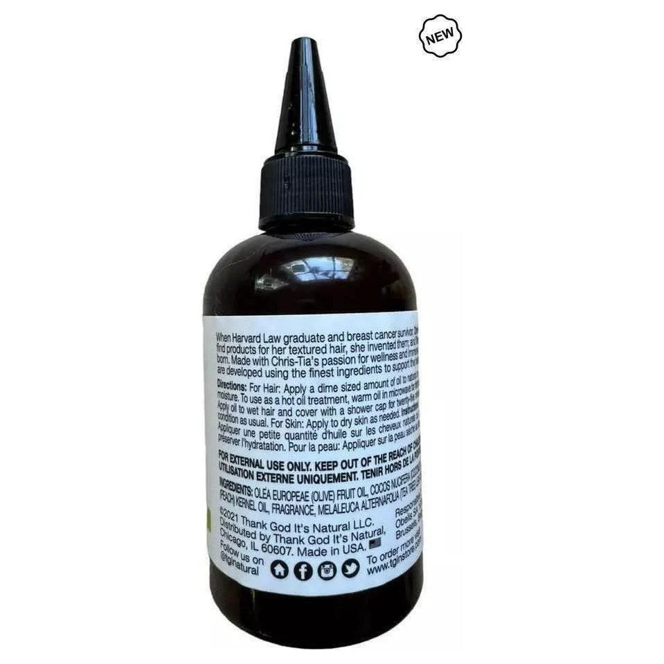 Tgin Tea Tree + Olive Oil Detoxifying Hair & Scalp Serum 4oz - Image 3