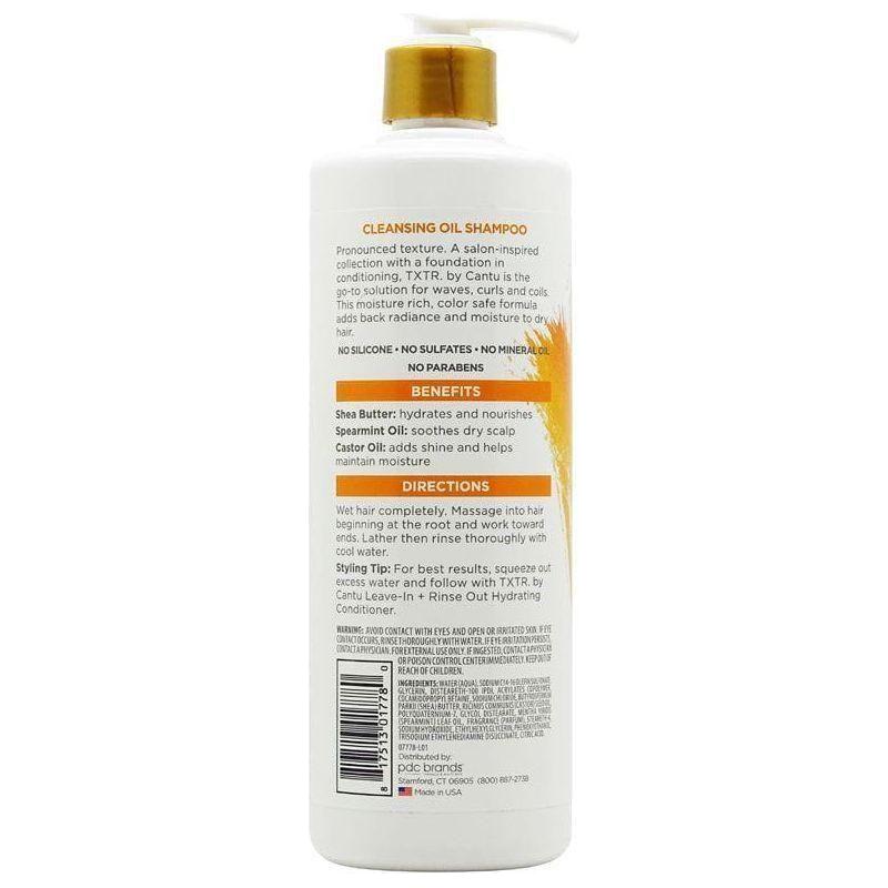 TXTR by Cantu Color Treated Hair + Curls Cleansing Oil Shampoo 473ml - Image 2