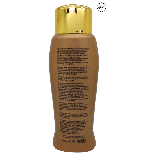 Unique+ Brightening Body Milk With Carrot Oil 500ml - Image 2