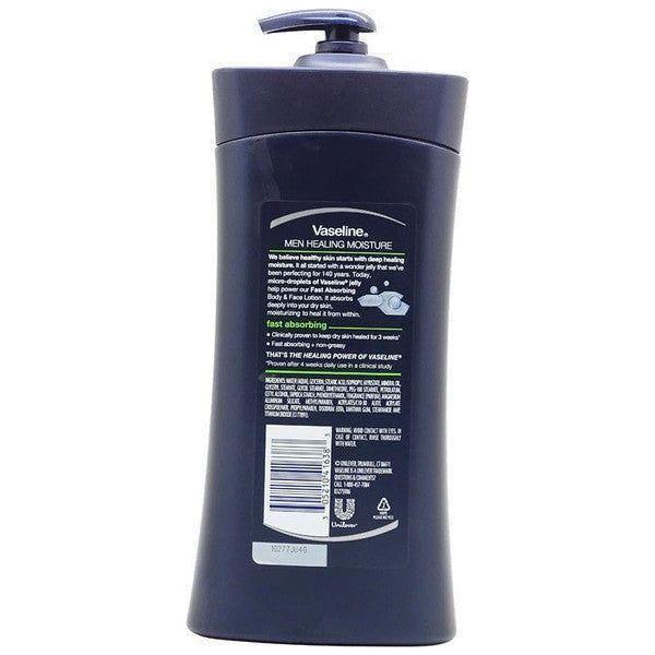 Vaseline Men Healing Moisture Fast Absorbing Heals Dry Skin 600ml - Image 2