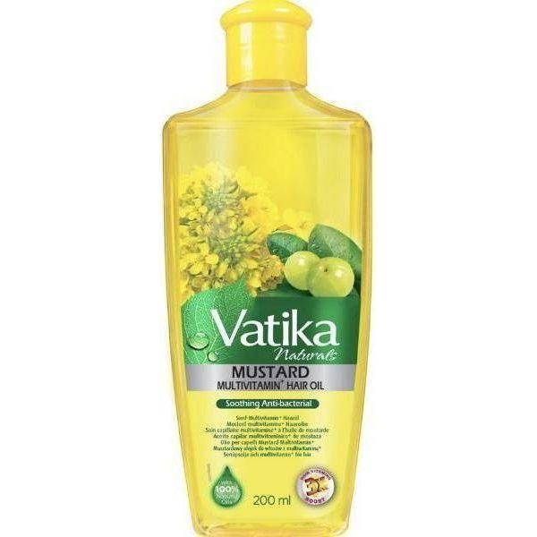 Vatika Naturals Mustard Multivitamin Smoothing Anti-bacterial Hair Oil 200 ml