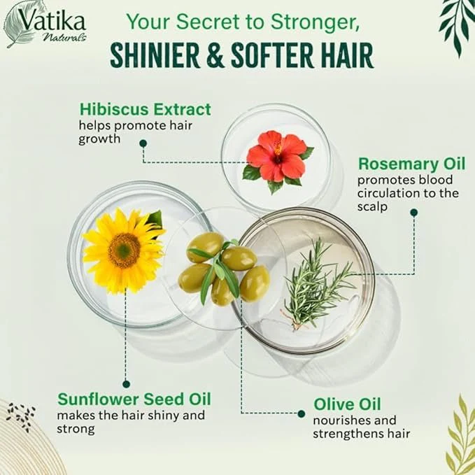 Vatika Naturals Rituals Hibiscus Olive Hair OIL 100ml - Image 3