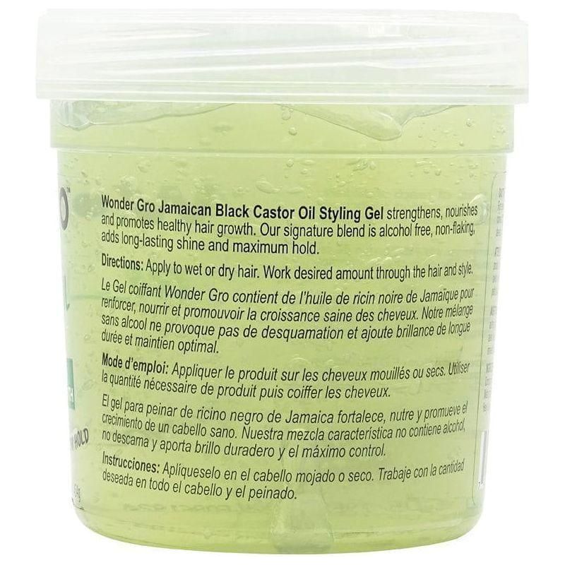 Wonder Gro Jamaican Black Castor Oil Styling Gel 454g - Image 2