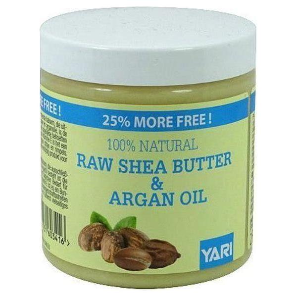 Yari 100% Natürliche Rohe Shea Butter & Arganöl 250 ml