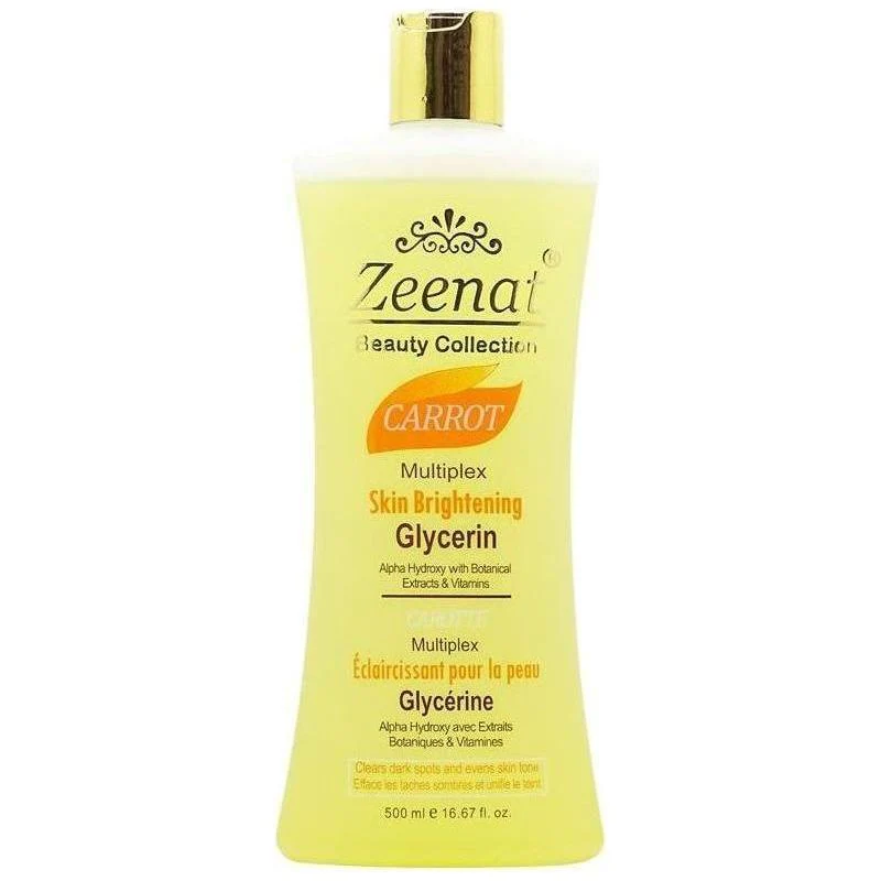 Zeenat Carrot Multiplex Skin Lightening Glycerin 500ml