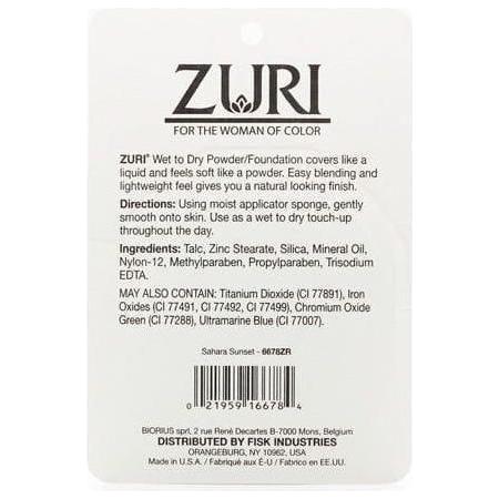 Zuri Naturally Sheer Wet to Dry Powder/Foundation 11g - Image 13