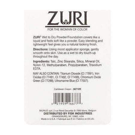 Zuri Naturally Sheer Wet to Dry Powder/Foundation 11g - Image 3