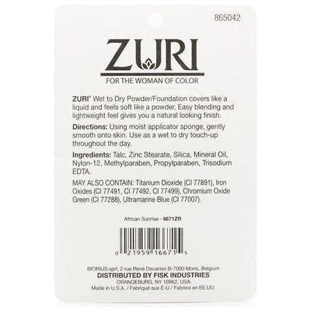 Zuri Naturally Sheer Wet to Dry Powder/Foundation 11g - Image 6